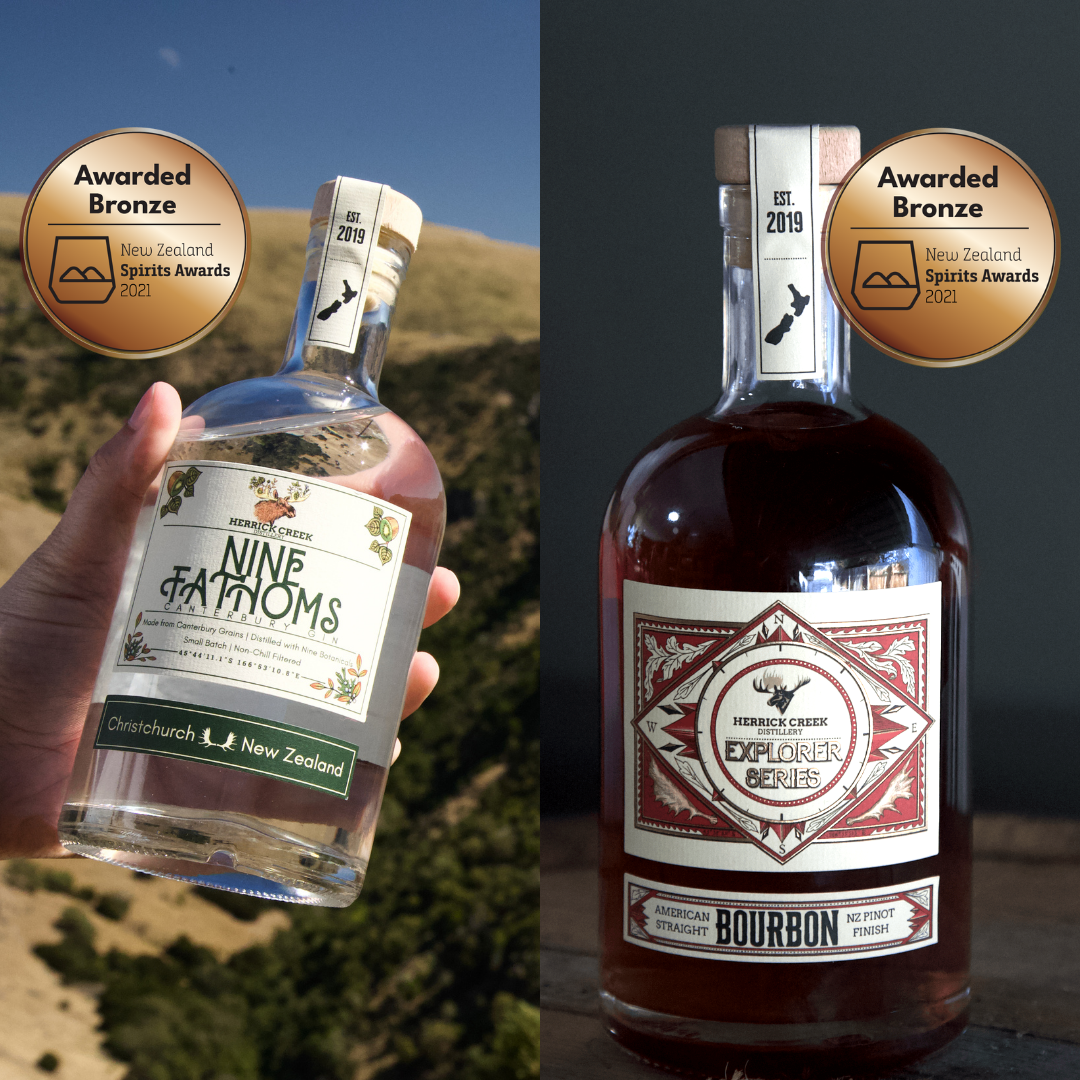 Herrick Creek wins Bronze for Nine Fathoms Gin & Explorer Series Bourbon