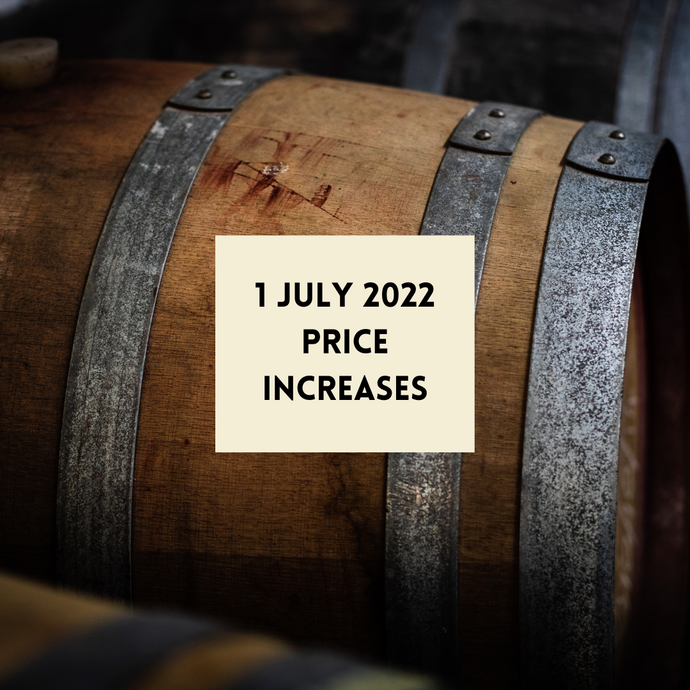 Price Increases - 1 July 2022