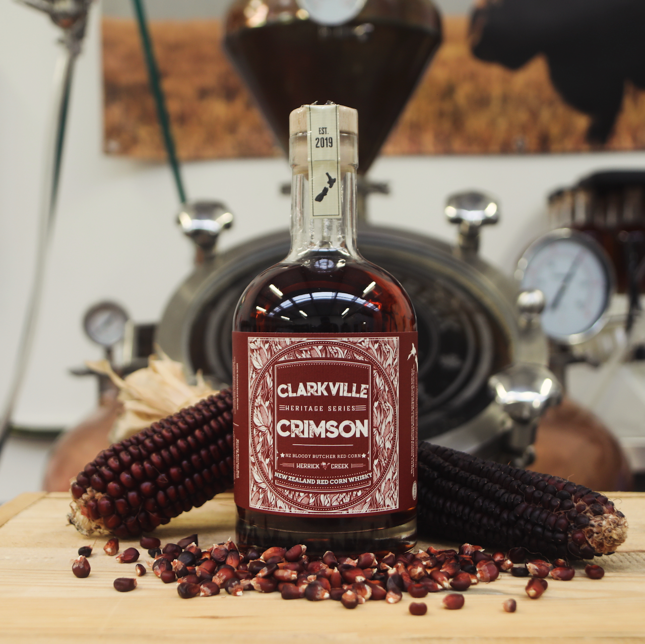 Clarkville Crimson - Bloody Butcher Red Corn Whisky by Herrick Creek Distillery
