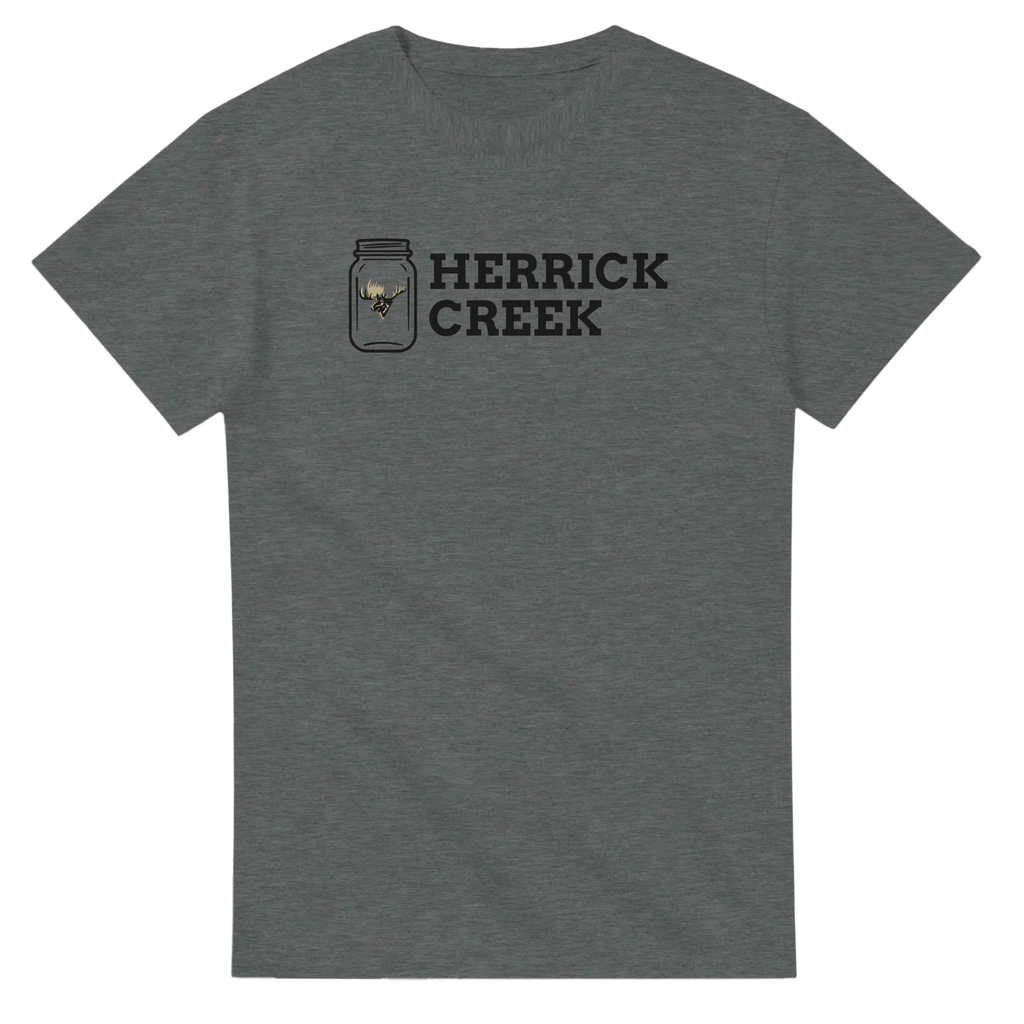 Heavyweight Unisex Crewneck T-shirt | Herrick Creek Jar by Herrick Creek Distillery