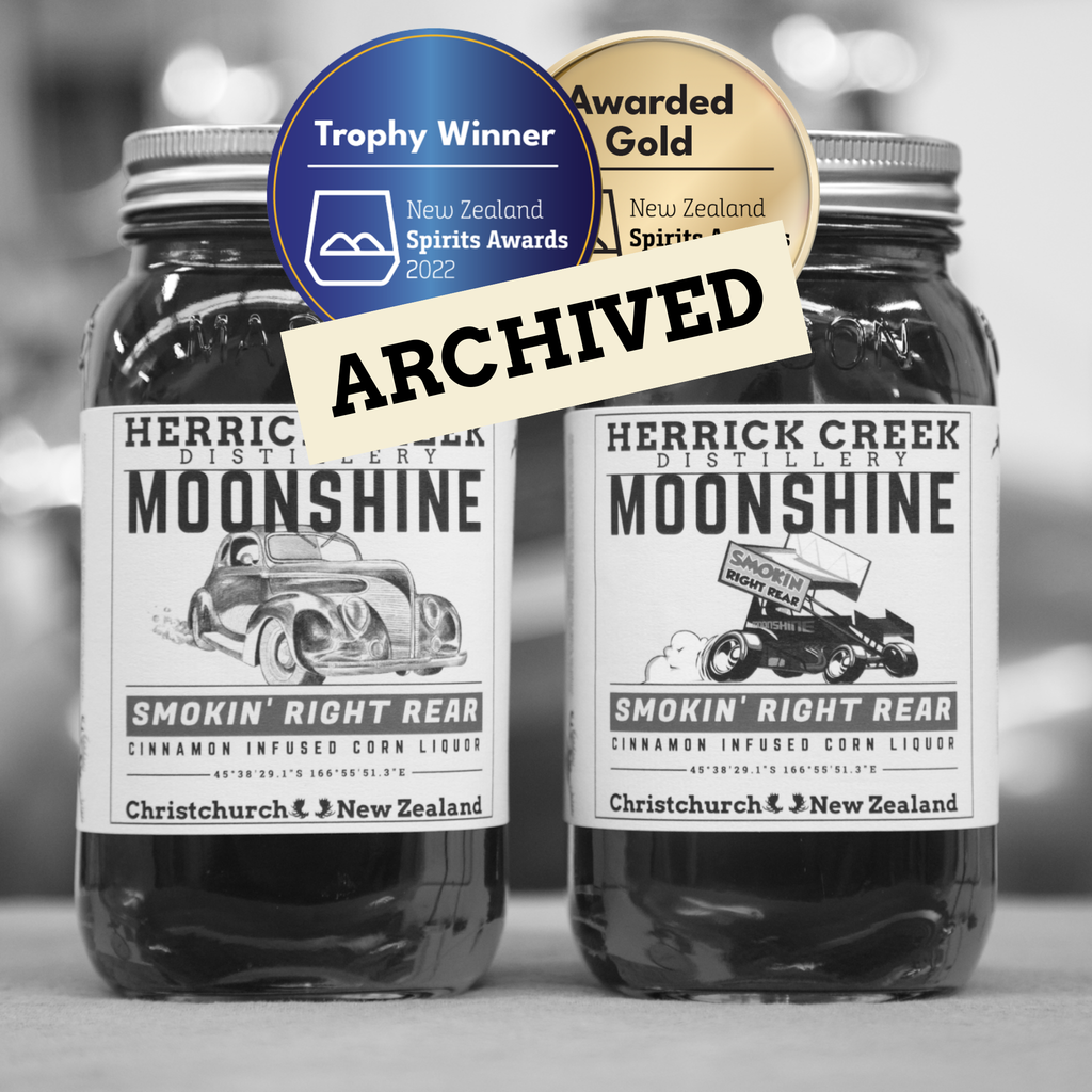 Smokin' Right Rear Cinnamon Moonshine by Herrick Creek