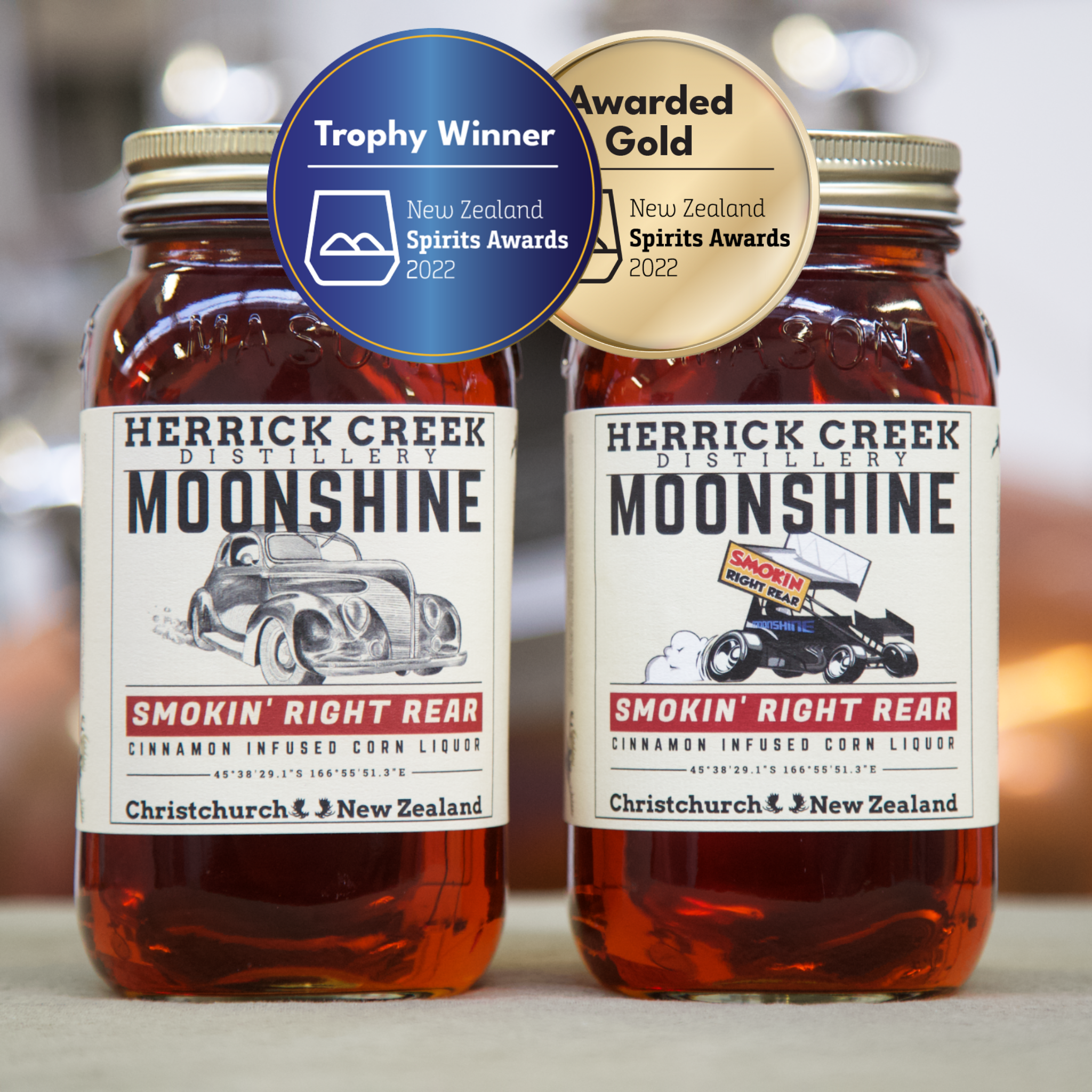 Smokin' Right Rear Cinnamon Moonshine by Herrick Creek