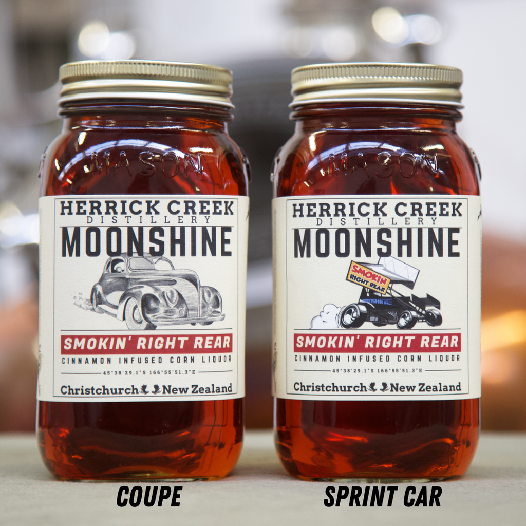 Smokin' Right Rear Cinnamon Moonshine by Herrick Creek