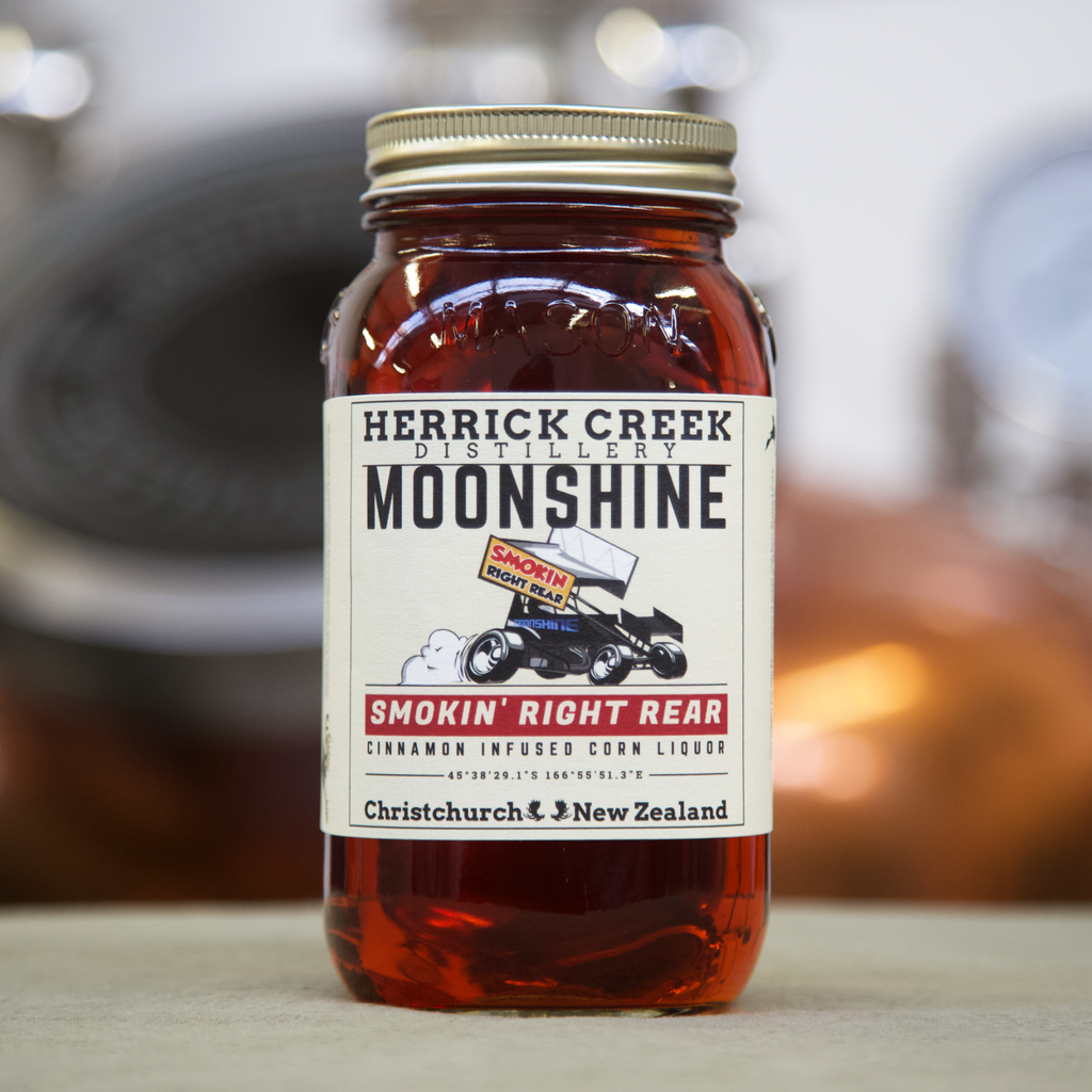 Smokin' Right Rear Cinnamon Moonshine by Herrick Creek