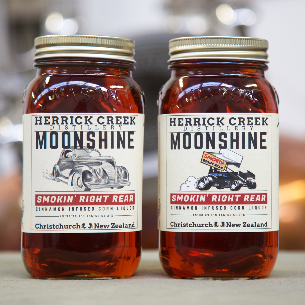 Smokin' Right Rear Cinnamon Moonshine by Herrick Creek