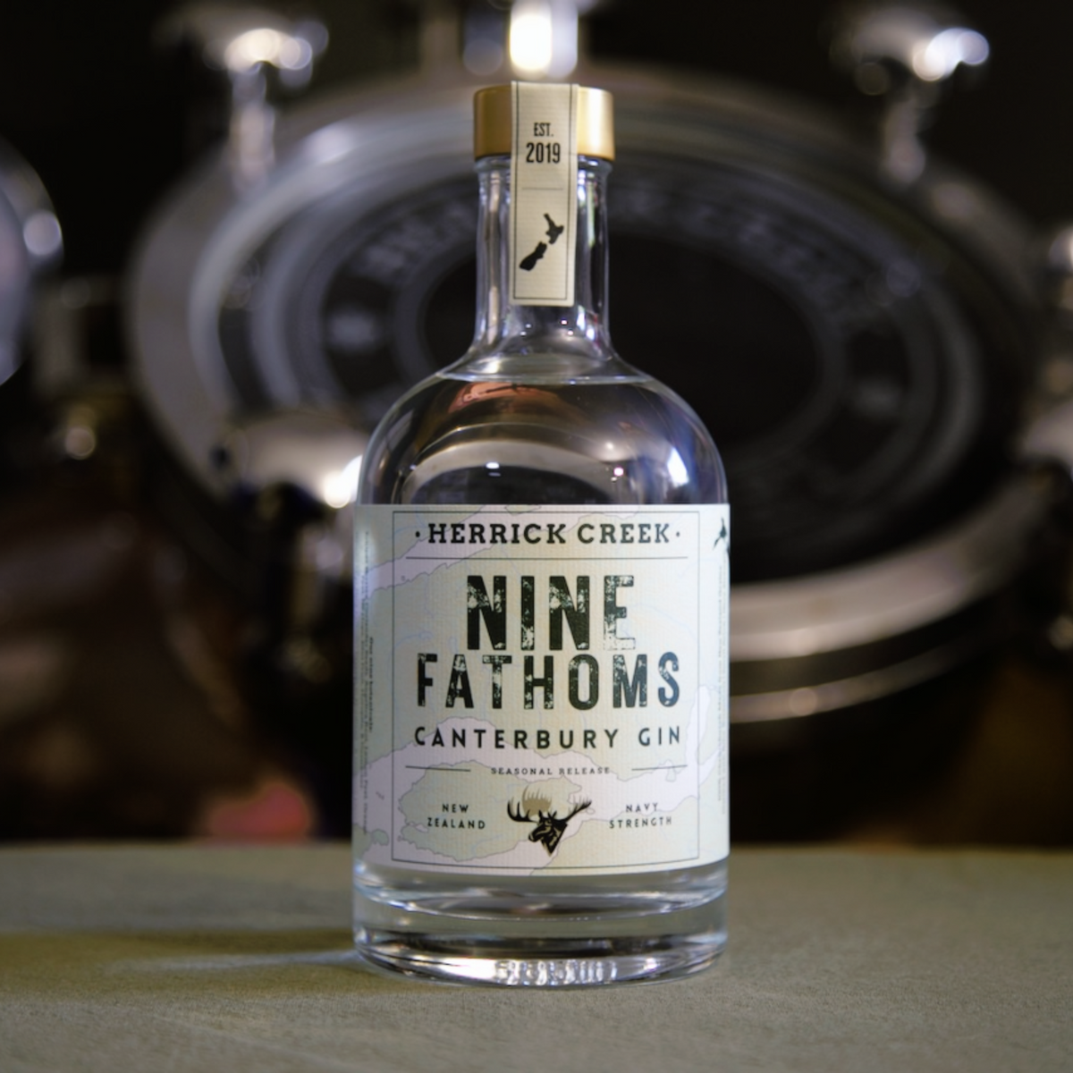 Nine Fathoms Navy Strength Gin Christchurch Made Grain to Glass