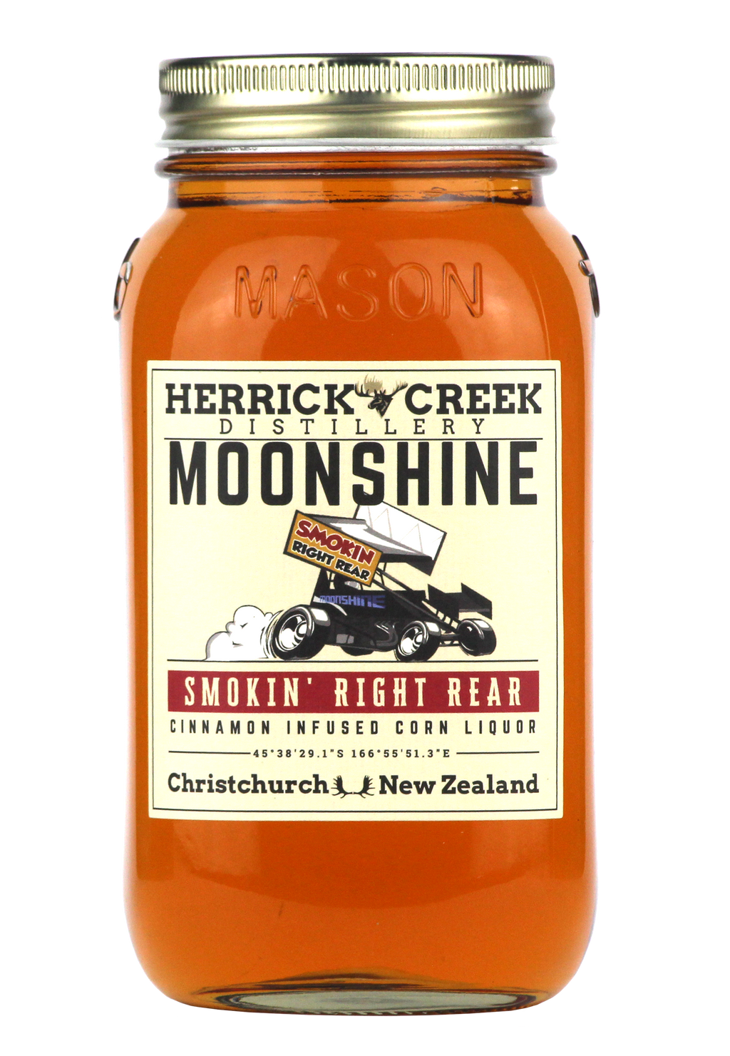 Smokin' Right Rear Cinnamon Moonshine by Herrick Creek