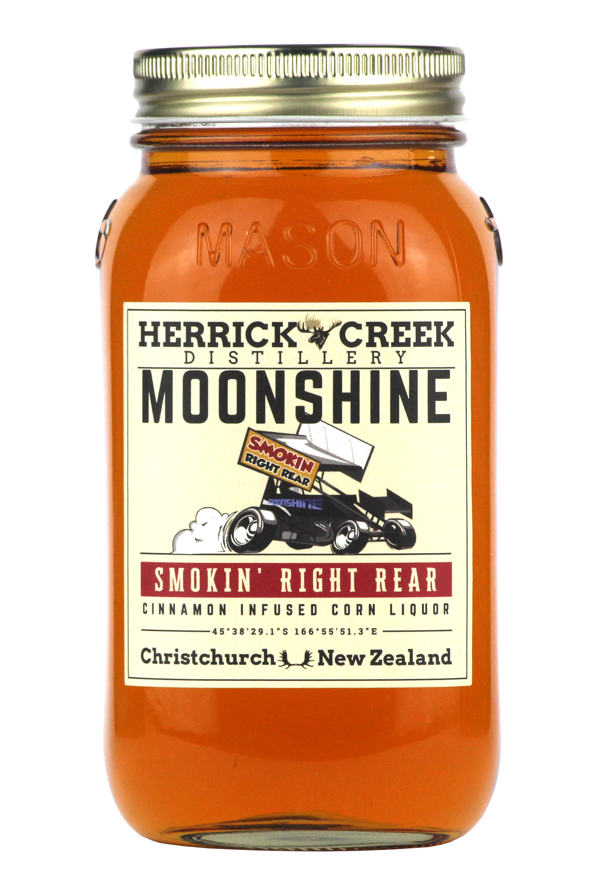 Smokin' Right Rear Cinnamon Moonshine by Herrick Creek
